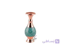 گلدان صراحی فیروزه کوب سایز 14 سانتی