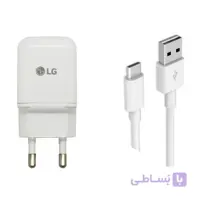 آداپتور شارژر و کابل Micro USB ال جی