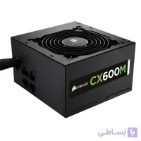 پاور کورسیر ماژولار 600 وات مدل Corsair CX600M بدون کابل