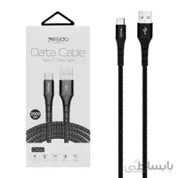 کابل شارژ فست 2 متری yesido Type-C-CA50-مشکی