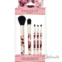 ست براش ۵ عددی دانیل انگلیسی اصل | مدل Vintage Floral ا Danielle Creations Vintage Floral 5 Piece Total Face Brush Set