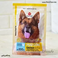 تشویقی سگ نژاد بزرگ مدکاو مرغ Chicken Jerky مناسب نژاد بزرگ ۱۰۰ گرم کد ۴۴۱