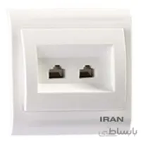 سوکت تلفن دوقلو فضل الکتریک ، مدل ایران