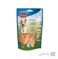 تشویقی سگ تریکسی مدل Chicken Coins وزن 100 گرم
