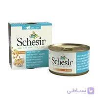 کنسرو گربه با طعم مرغ تازه و آناناس با هویج شسیر (Schesir Chicken with Pineapple and Carrots) وزن 85 گرم
