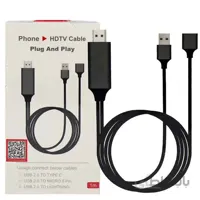 کابل تبدیل USB به HDMI مدل L7-5‌B طول ۱ متر