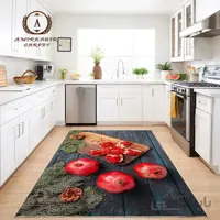 فرش کلاریس اشپزخانه طرح انار قرمز