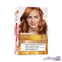 کیت رنگ مو لورآل مسی دارچینی سری EXCELLENCE intense شماره 7.43