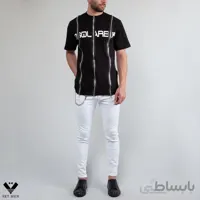 تیشرت یقه گرد وسط زیپtg222 DS2