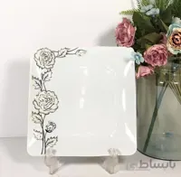 بشقاب گل برجسته چینی پردیس