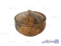 قندان چوبی رنگارنگ افرا