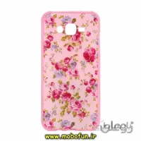 قاب گوشی Galaxy J7 2015 / J700 سامسونگ طرح ژله ای فانتزی صورتی گل سرخ کد 33