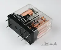 رله ۲۴ ولت DC دو کنتاکت ۸ آمپر OmRon