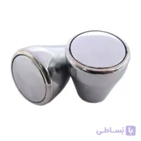 دستگیره کابینت تک پیچ پلاستیکی بهسازان مدل B41 نقره ای براق بسته 2 عددی