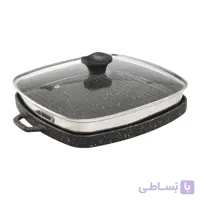 تابه گریل مربع 31 سانت 2 پارچه پرانی 7010