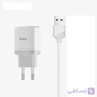 شارژر دیواری hoco مدل C22A به همراه کابل لایتنینگ
