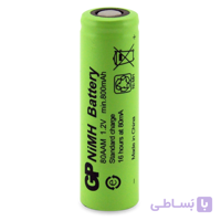 باتری نیم قلم شارژی نیکل متال جی پی AAA 800 mAh GP سر تخت