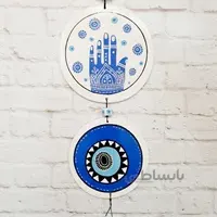 آویز چشم نظر سرامیکی دوتایی کد ۰۳