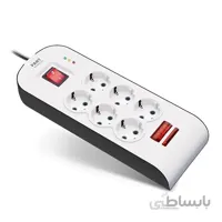 محافظ ولتاژ دیجیتال 6 خانه 1.8 متری پارت الکتریک