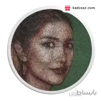 تابلو چهره بافته شده با نخ - تابلو نخی