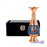 گلدان کوچک کادویی مس و پرداز با جعبه مخمل - صنایع دستی 50