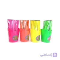 مداد مشکی فلورسنت آریا – بسته 12 عددی