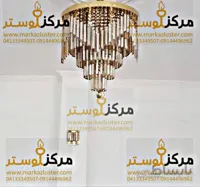 لوستر سقفی دایره سایز 45 مدل سناتور