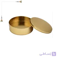 قوطی فلزی بدون طلق قطر 6.5 ارتفاع 3 (100طلایی)