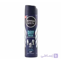 اسپری ضد تعریق مردانه نیوآ مدل Dry Fresh حجم ۱۵۰ میلی لیتر ا Nivea Dry Impact Spray for Men 150ml