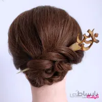 گیره مو دست ساز طرح نماد اوم
