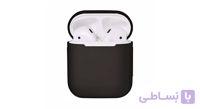 کاور محافظ سیلیکونی به همراه یک بند نگهدارنده مناسب برای کیس Apple AirPods