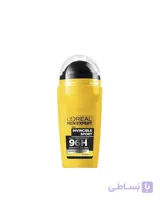 رول ضد تعریق لورآل سری مردانه من اکسپرت مدل اینوینسیبل اسپرت حجم 50 میلی لیتر ا Loreal Paris Men Expert Invincible Sport Roll On Deodorant 50ml کد 365133