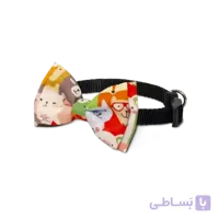 قلاده و پاپیون سگ نیناپت مدل طرح دار سایز کوچک