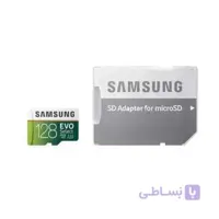 کارت حافظه microSDXC سامسونگ مدل Evo کلاس 10 استاندارد UHS-I U3 سرعت 100MBps همراه با آداپتور SD ظرفیت 128 گیگابایت ا Samsung Evo UHS-I U3 Class 10 100MBps microSDXC With Adapter - 128GB