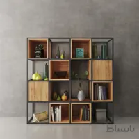 استند دکوری زمینی متال (Metal) مدل 16 خانه