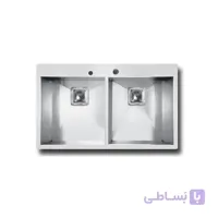 سینک ظرفشویی توکار اخوان ا Akhavan Double Bowl Sink 334