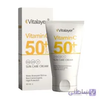 كرم ضد آفتاب بی رنگ اس پی اف 50 حاوی ویتامین ث 40 میلی لیتر ویتالیر ا Vitalayer SPF50+ Vitamin C Sun Care Cream