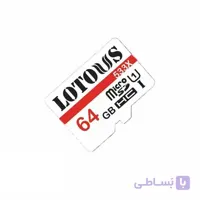 کارت حافظه microSDHC لوتوس استاندارد UHS-I U1 533X سرعت 80MBps ظرفیت 64 گیگابایت ا Lotous UHS-I U1 533X 80MBps microSDHC 64GB