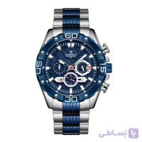 ساعت مچی نیوی فورس مردانه سورمه ای_سیلور مدل Naviforce 8019