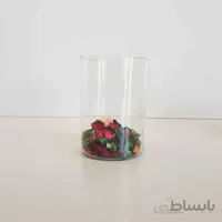 گلدان شیشه ای 15 سانتی میخک
