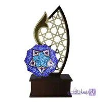 تندیس بشقاب میناکاری مشبک طرح پرستار کد LT-57
