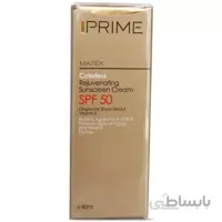 کرم ضد آفتاب جوان کننده پریم مدل Matex با SPF 50 (بی رنگ) 40ml