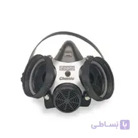 ماسک شیمیایی نیم صورت برند MSA مدل Comfo Classic همراه دو عدد کارتریج نوار زیتونی