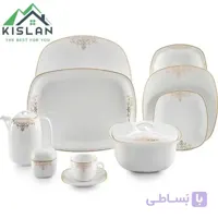 چینی زرین طرح مونت کارلو طلایی 98 پارچه