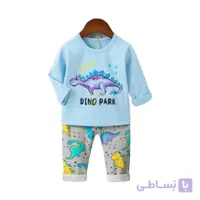 بلوز شلوار راحتی طرح دایناسور DINO