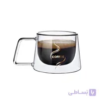فنجان دوجداره مدل کافی گنجایش 150 سی سی کد 2017