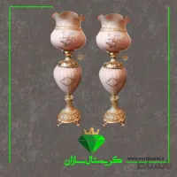 چراغ نفتدان لب چین مدل رز صورتی رنگ کد n1282 کریستال سازان