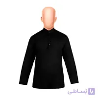 پیراهن مشکی مردانه یقه دیپلمات