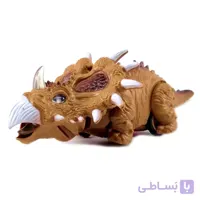 فیگور دایناسور قهوه ای اسباب بازی قدرتی - موزیکال - چراغ دار