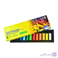 پاستل گچی 12 رنگ نیمه گالری